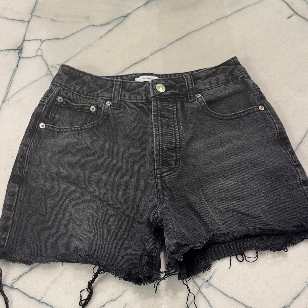 Forever 21 Black Denim Women Shorts